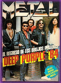 deep purple, argentinian magazine cover 1984