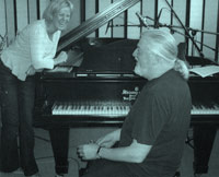 Jon Lord with Frida Lyngstad, 2004