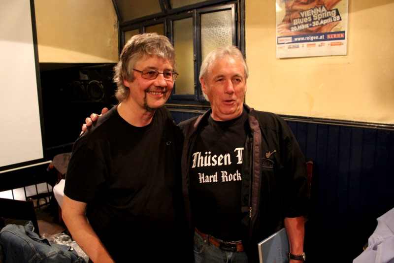 Nick Simper with Don Airey, 2012
