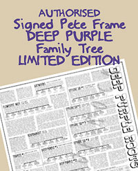 Pete Frame rock family trees artwork
