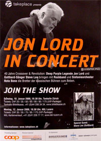 jon lord live poster