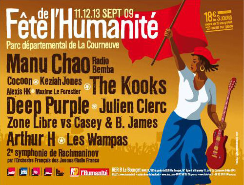 deep purple paris 2009 poster