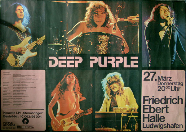 Deep Purple poster 1971