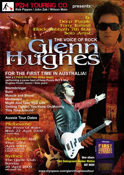 Glenn Hughes Australian tour 2009