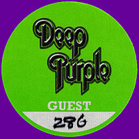 Deep Purple guest pass, Belfast 2010